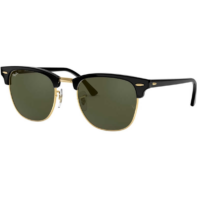 レイバン　Ray-Ban サングラス CLUBMASTER W0365 55mm エボニー×ゴールド/グリーンクラシックG-15　RB3016F