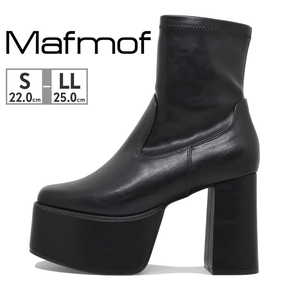 Mafmof ブーツ レディース 118 マフモフ 厚底 ヒール高さ11cm