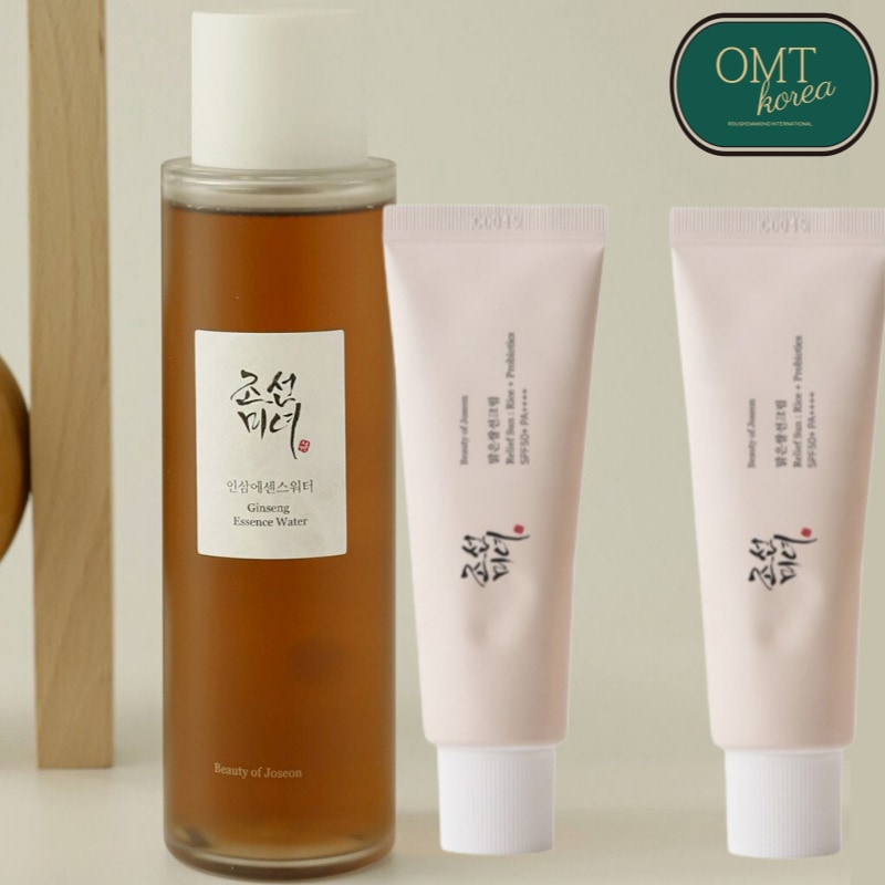 (3点セット)高麗人参 エッセンス ウォーター+澄んだ米 日焼け止め/UVスキンケアセット/美容液/韓国コスメ