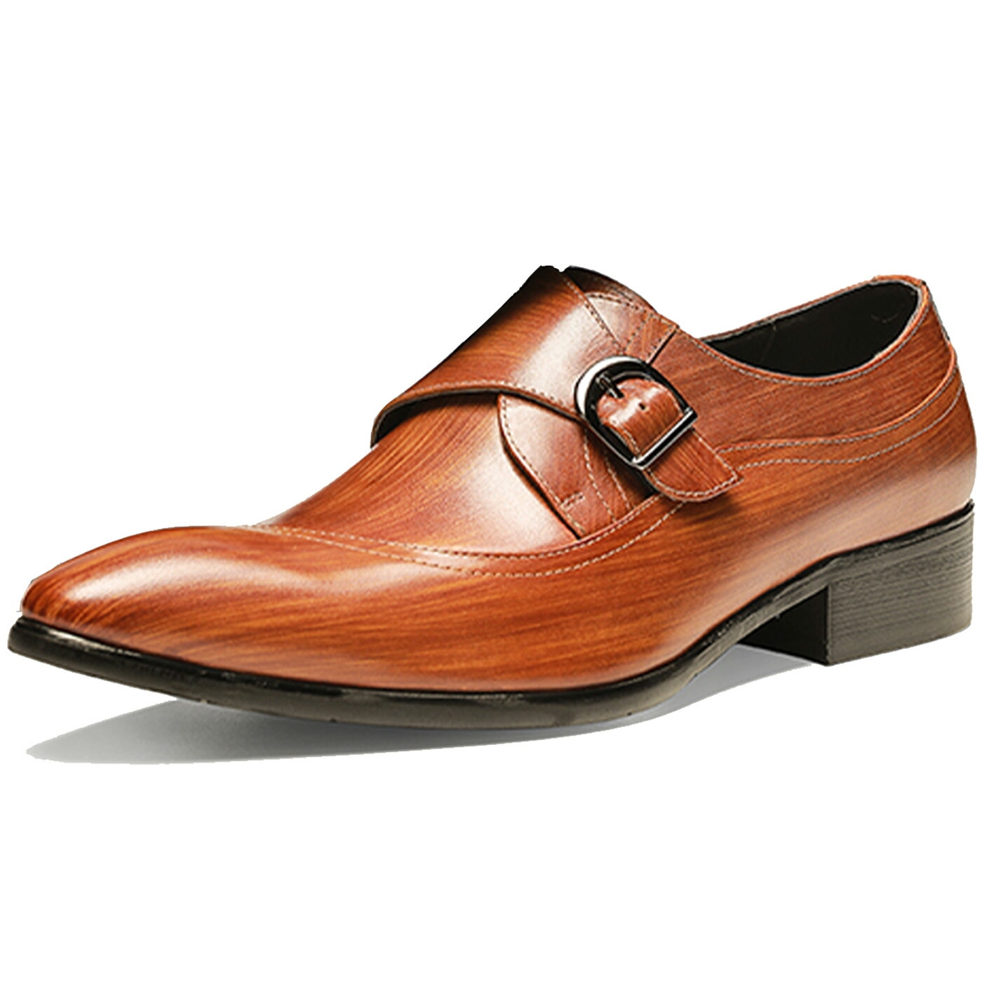 メンズ革靴 ビジネスシューズ ストレートチップ モンクストラップ 天然牛革 本革 男性 紳士靴 3