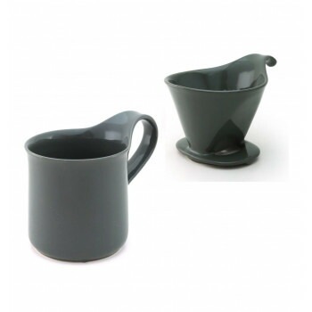 ZERO JAPAN（ゼロジャパン） ドリッパー＆カフェマグセット ドリッパートレイ付 DMZ-16 SGY/SGY