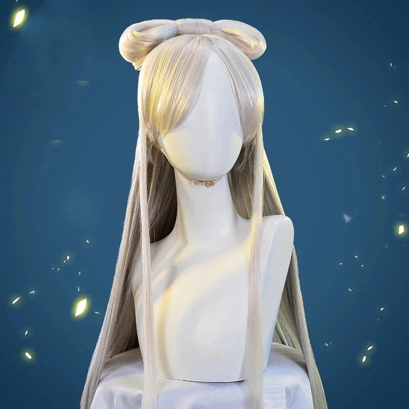 急速出荷!原神 凝光 ギョウコウ コスプレ ウィッグ かつら