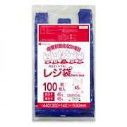 掃除機用アクセサリー|レジ袋 西日本45号・東日本45号 RB-45 紺色300/440 100枚×30冊