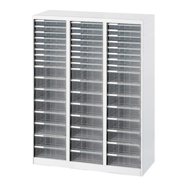 AF-H48 アバンテV2フロアケース浅8深8段3列 シロ メーカー直送