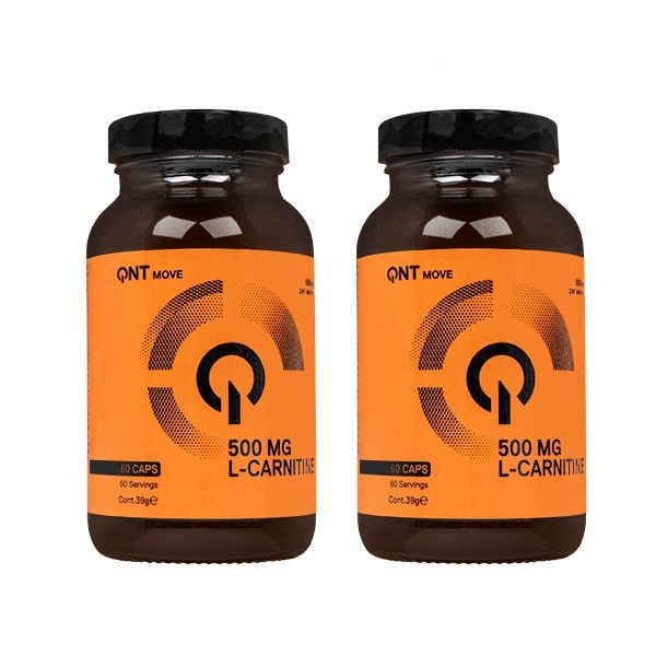 Lカルニチン 500mg 60錠 2本 QNT L-Carnitine 無香料 グルテンフリー 海外直送 日時指定不可 ヤマト国際便発送