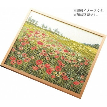 ししゅうキット　7111（オフホワイト）　四季彩の詩　ポピーの咲く頃