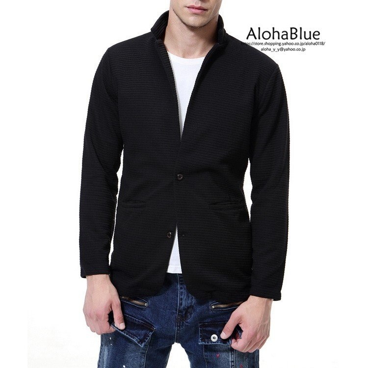 ニット メンズ 秋物 秋服 トップス ニットセーター ブラック ライトアウター メンズファッション