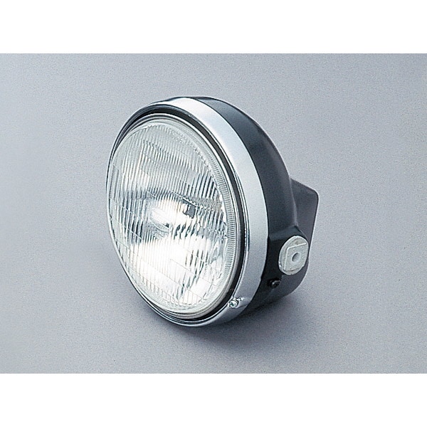 D22713 [ヘッドライト本体 H4-φ184φ153 ブラック/リム クロームメッキ]