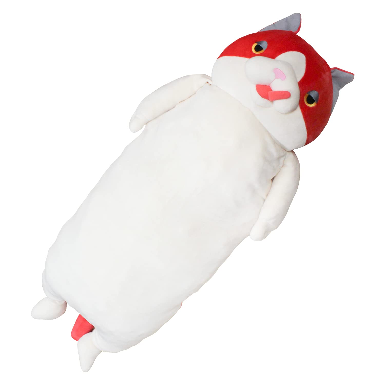 シナダグローバル もちねこ ナオル 大きい 抱き枕クッション 110cm 機能的な5WAY (抱き枕 授乳クッション おすわりサポート 足枕 ぬいぐるみ)