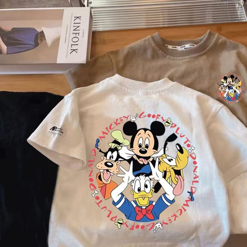 【20点セット】【急速出荷】ミッキーマウス 子供服 夏 半袖 綿 Tシャツ ドナルドダックトップス キッズ 通学着 通園着 男の子 キャラクター 80-140cm Tシャツ 19,246円