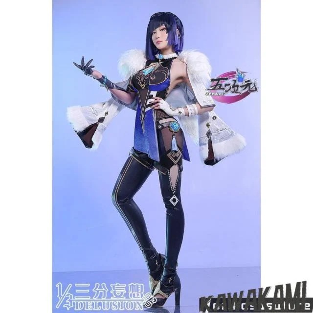 三分妄想　原神　コスプレ　夜蘭　イェラン　衣装　ウィッグ　靴　武器　追加可