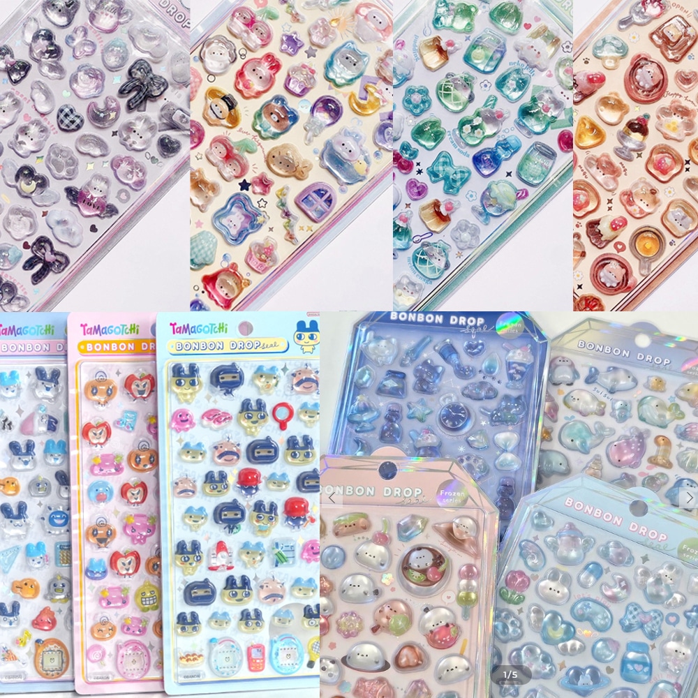 正規品 サンリオ ボンボンドロップシール 8セット サンリオ 指先も