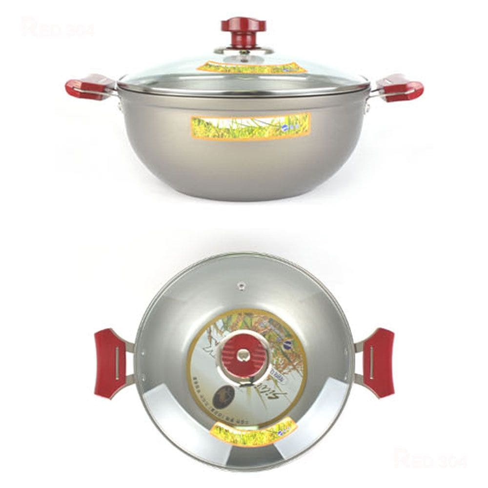 チキン炒め湯キムチ蒸し鍋鍋大釜鍋33cm 14号