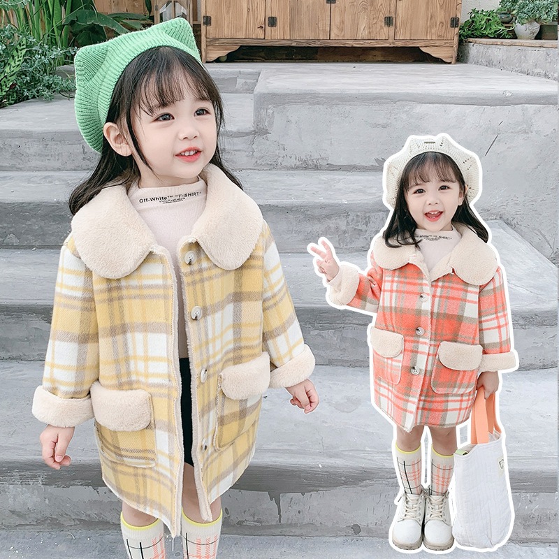 2020秋冬 新作キッズ 韓国子供服 女の子 ジャケット 长袖 冬物ダウンコート 90 100 110 120 130 もこもこ 可愛いベビー服 通園 通学 コート パーカー アウター厚手 暖かい 4,805円