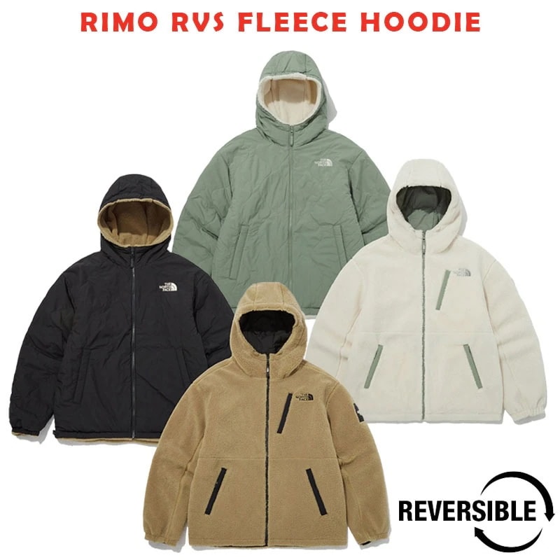 韓国正規品保証 関税負担なし NJ4FP54J RIMO RVS FLEECE HOODIEデイリー 基本 着装 男子 女子 人気 韓国 ファッション 男女共用 アウトドア