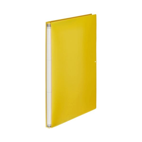 TANOSEE 背幅伸縮フラットファイル（PP表紙） A4タテ 1000枚収容 背幅15115mm イエロー 1セット（30冊）
