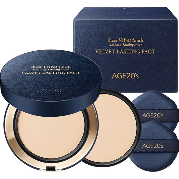 ベルベット ラースティンパクト+詰め替えセット21号ライトベージュ