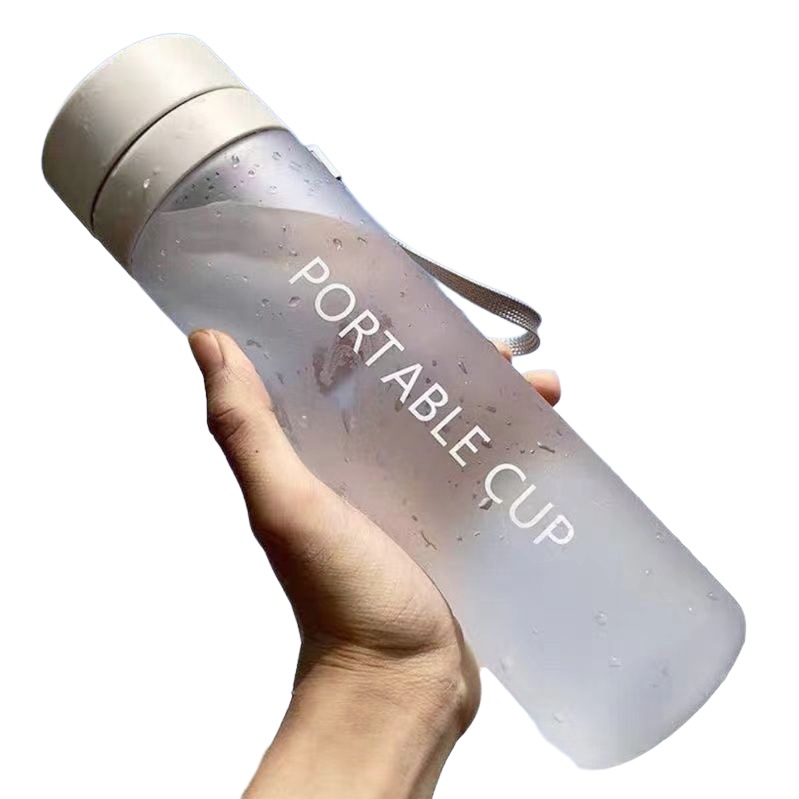 水筒マグボトル 600ml800ml 4色プラスチックのコップが スポーツ大人子供の水筒大容量のアイデアのの女子学生の清新 通学 通勤 旅 プレゼント 春