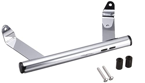 色：クローム キジマ(Kijima) バイクパーツ ステー ハンドル マウントバー スチール製 スー