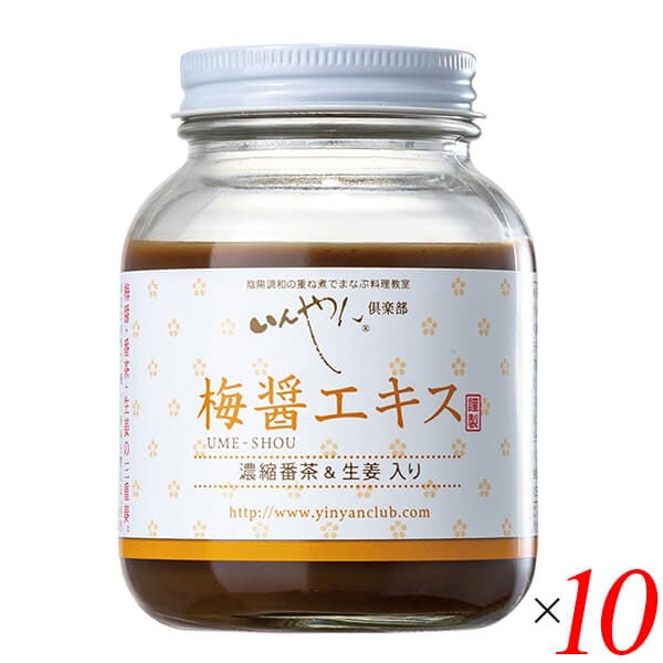 梅醤エキス 濃縮番茶＆生姜入り 250g 10個セット いんやん倶楽部