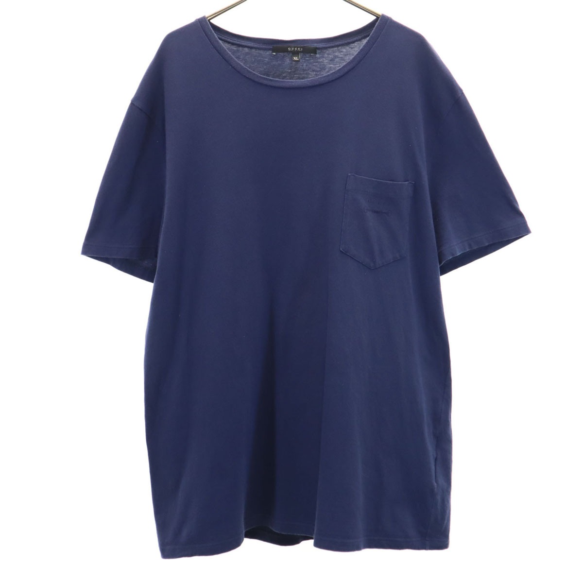イタリア製 半袖 Tシャツ XL ネイビー ポケT メンズ 古着 6,787円