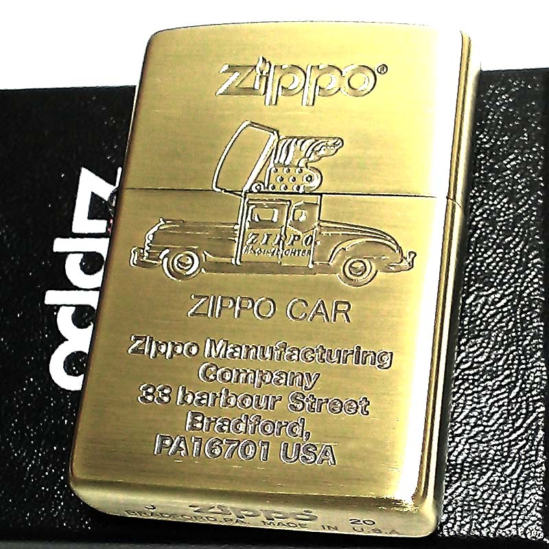 ☆大感謝セール】 ZIPPO レトロモチーフ ライター ジッポ ジッポカー かっこいい 車 ジッポー 真鍮古美 ブラス その他 -  qualitygb.do