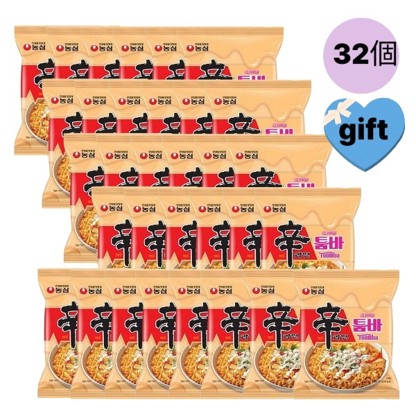 [大容量韓国ラーメン]辛ラーメン韓国ラーメン 辛ラーメン トゥーンバ32個!韓国ラーメン インスタントラーメン チーズラーメン 韓国 ラーメン