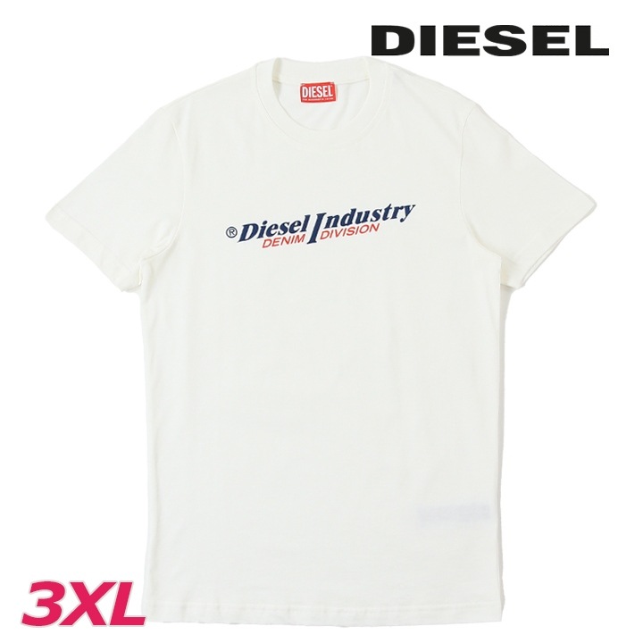 半袖Tシャツ カットソー メンズ T-DIEGOR-IND ウォッシュ加工 エンボスロゴプリント die-m-t-f4-414
