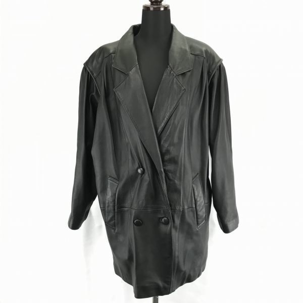 ドラゴン オブ シルクロード本革/ラムレザーコート/アウター【9/Womens size-M/黒】DRAGON of SILKROADBC121W