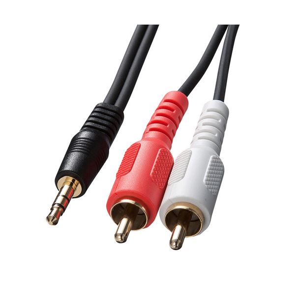 （まとめ）サンワサプライ オーディオケーブル10m KM-A1-100K2 1本(×2セット)
