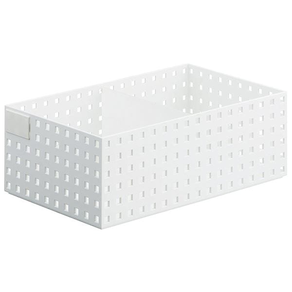 (まとめ) 小物入れ/マルチ収納ケース (ワイド L ホワイト) 奥行き35cmタイプ 9046 ブリックスS (16個セット)