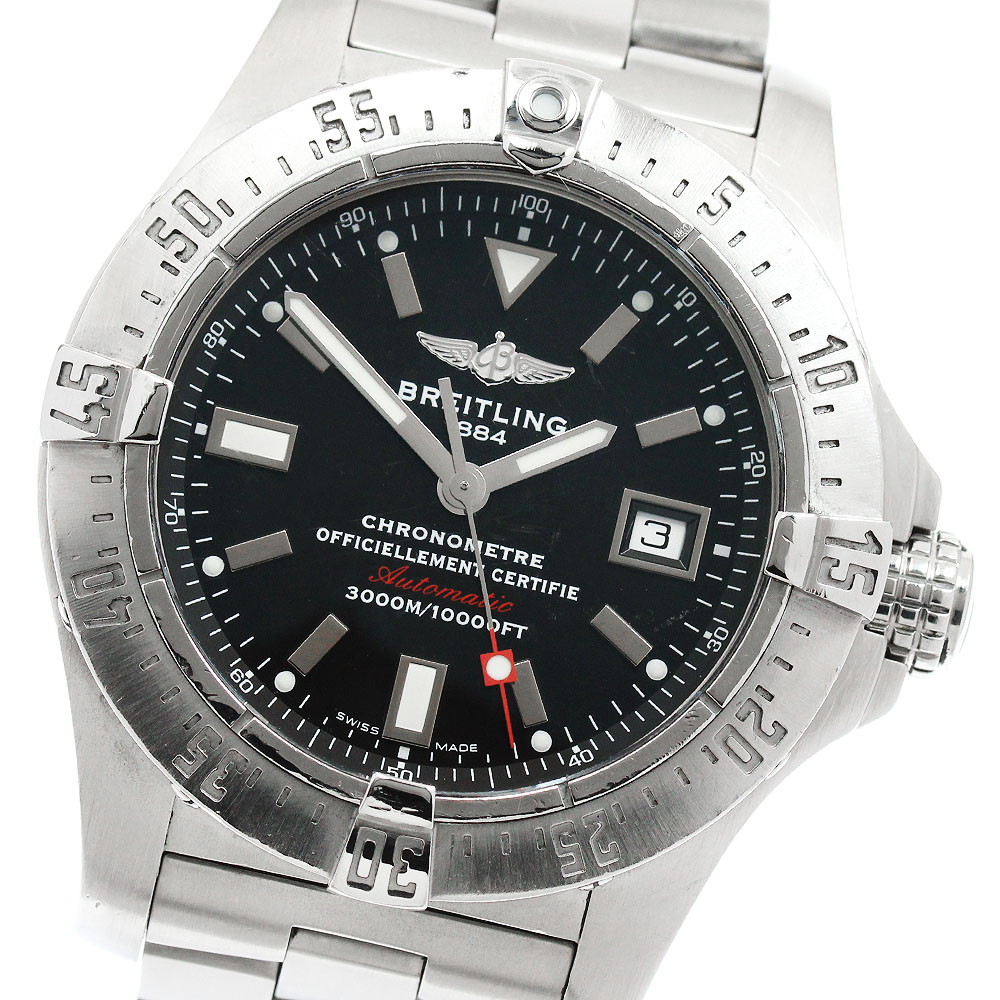 ブライトリング BREITLING A17330 アベンジャー シーウルフ デイト 自動巻き メンズ _950962【中古】