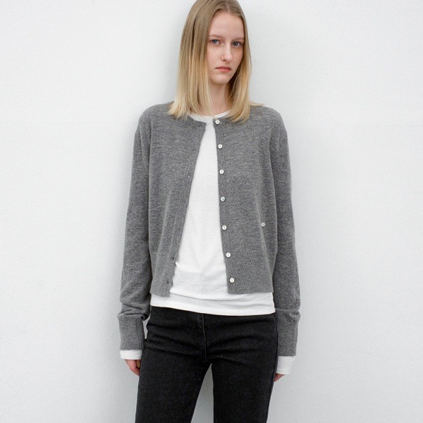 ESSENTIAL WOOL BLENDED SLIM FIT CARDIGAN(CD-2241)
