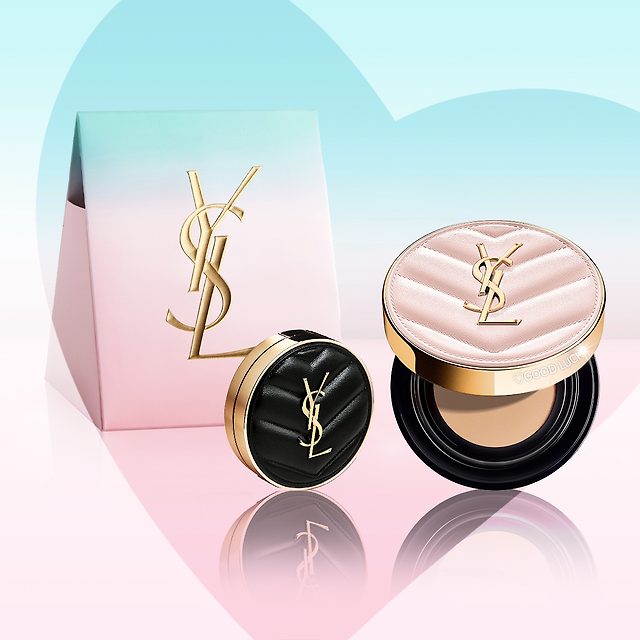 YSL NEW トゥシュエクラグロー-ファクトクッション(+クッションミニチュア)