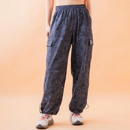 ダメージカーゴパンツ フィットネス ウィメンズ 1532-1462-BLK