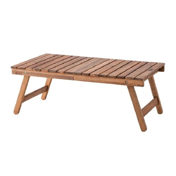 フォールディングテーブル ガーデンテーブル 折りたたみ 高さ28cm トートバッグ付