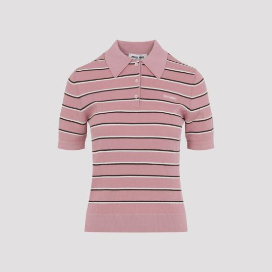 MIU MIU Women Polo Shirts MMLB35SOOO 183M F0028 ROSA