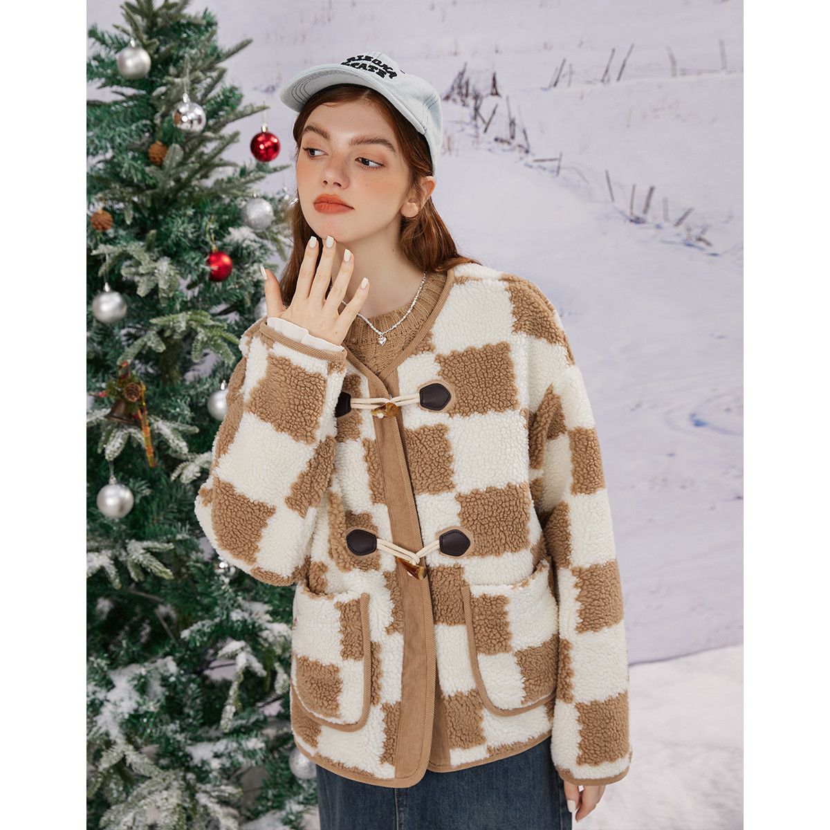 クラッシングカラープラッシュジャケット女性2025新しいデザインカーディガントップス