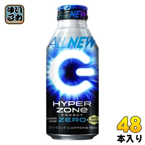 ZONeシール付き サントリー HYPER ZONe ENERGY ZERO 400ml ボトル缶 48本 (24本入×2 まとめ買い) ALLNEW エナジードリンク マルチビタミン 7,136円