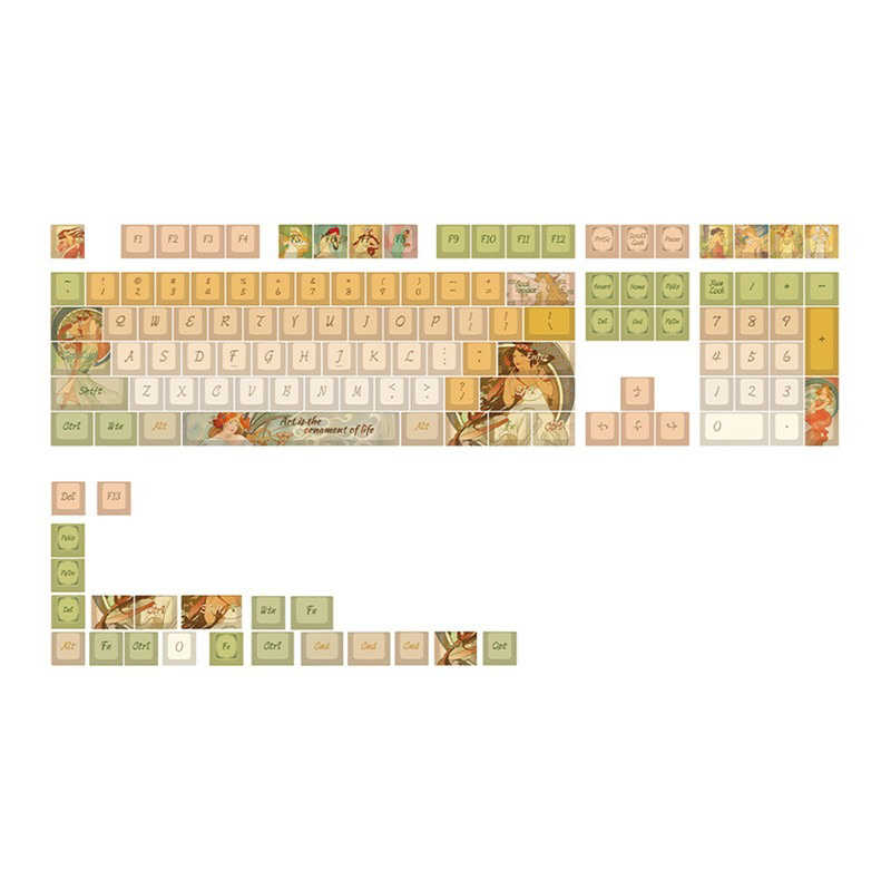 Varmilo　Mucha Keycap Set ゲーミングキーキャップ ベージュ　vm-mucha-keycapset