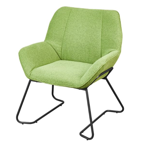 ソファチェア 軽量 高級 ネゴシエーションチェア モデルルーム向け 小型アパート用 スタイリッシュ アームレスト付き ブルー (グリーン)