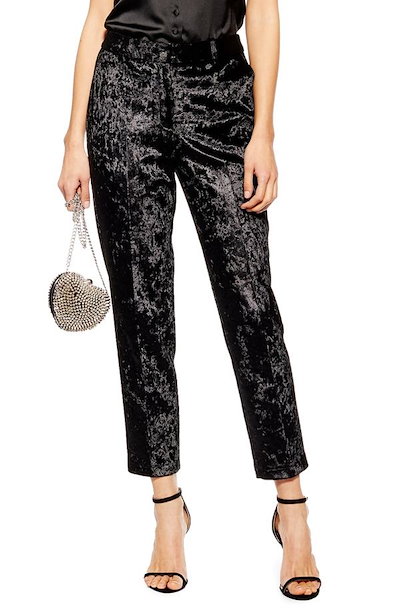 topshopトップショップ レディース カットソー トップス Topshop Bonded Velvet Trousers topshopトップショップ レディース カットソー トップス Topshop Bonded Velvet Trousers