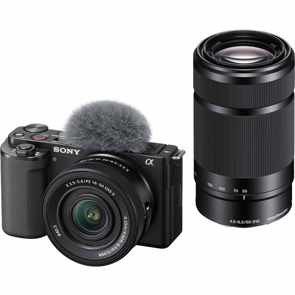 ソニー ZV-E10X-B デジタルカメラ「VLOGCAM ZV-E10」ダブルズームレンズキット（ブラック） ZVE10XB