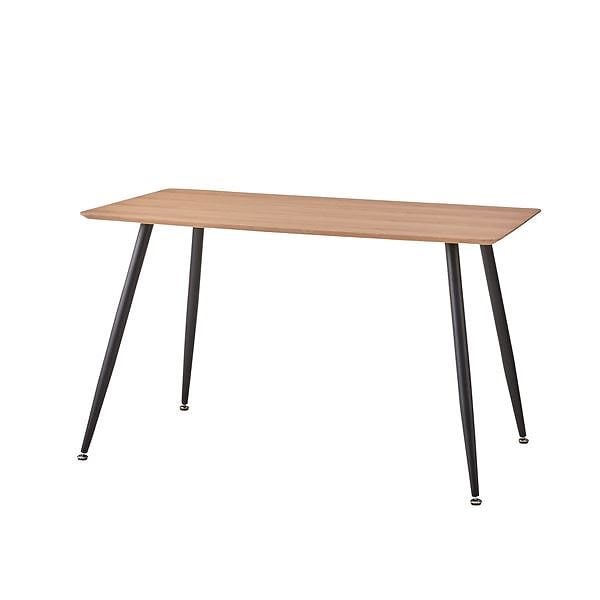 小物などお買い得な福袋 木目調ダイニングテーブル/リビングテーブル 幅120cm スチール脚 ナチュラル PLT-512NA テーブル