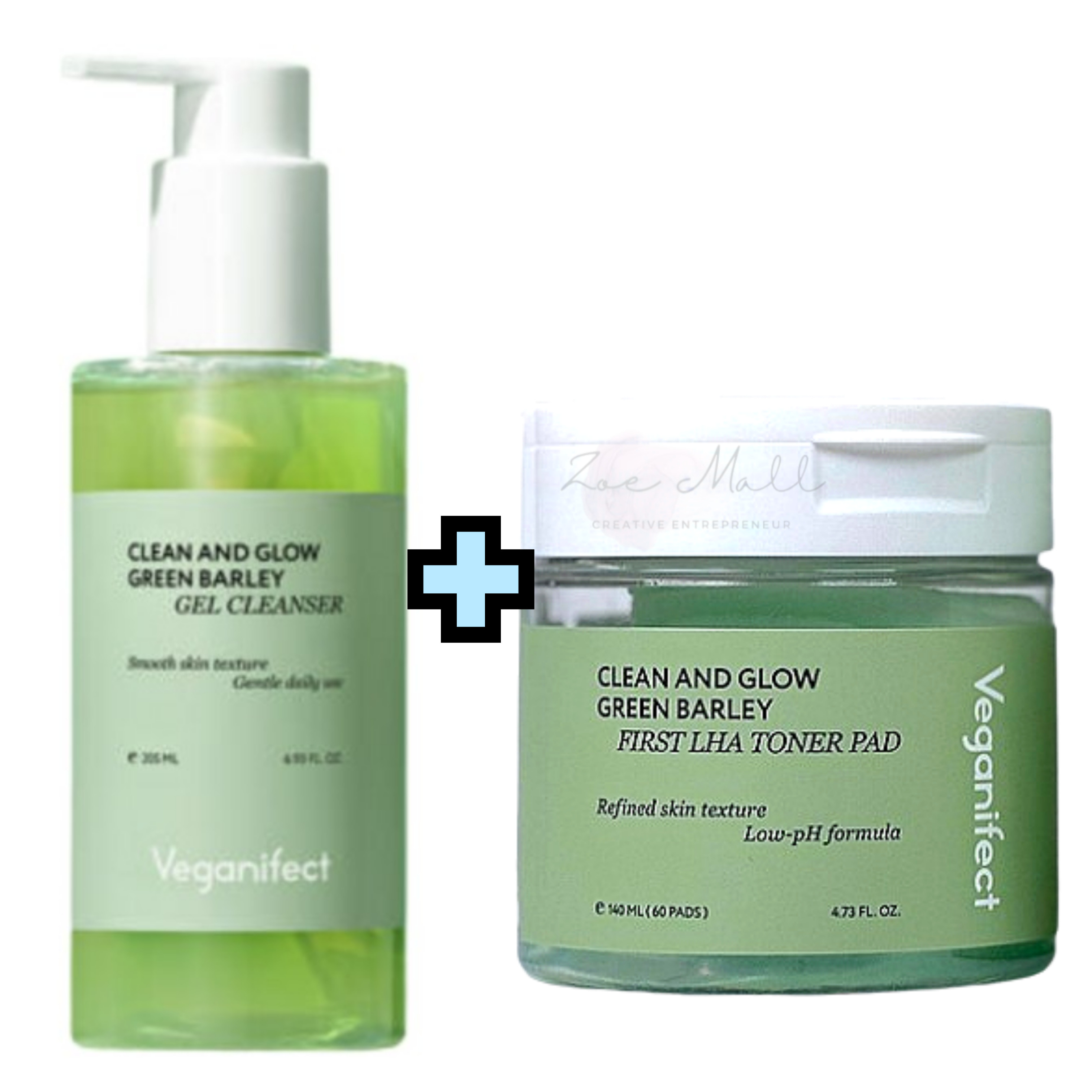 青麦クレンジングジェル 205ml+青麦ファーストLHAトナーパッド 60枚 / LHA / 毛穴ケア / 保湿ケア / 角質ケア／毛穴ケア / 毛穴縮小 ／皮脂／ブラックヘッドクレンジングジェル