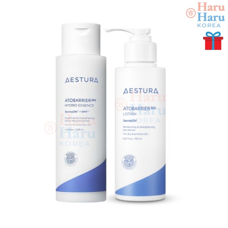 【韓国人気保湿セット】アトバリア365 ハイドロエッセンス 200mL+エマルジョン 150mL/高保湿トナー 敏感肌 低刺激 水分補給 インナードライ セラミド 保湿美容液 乳液 保湿ローション