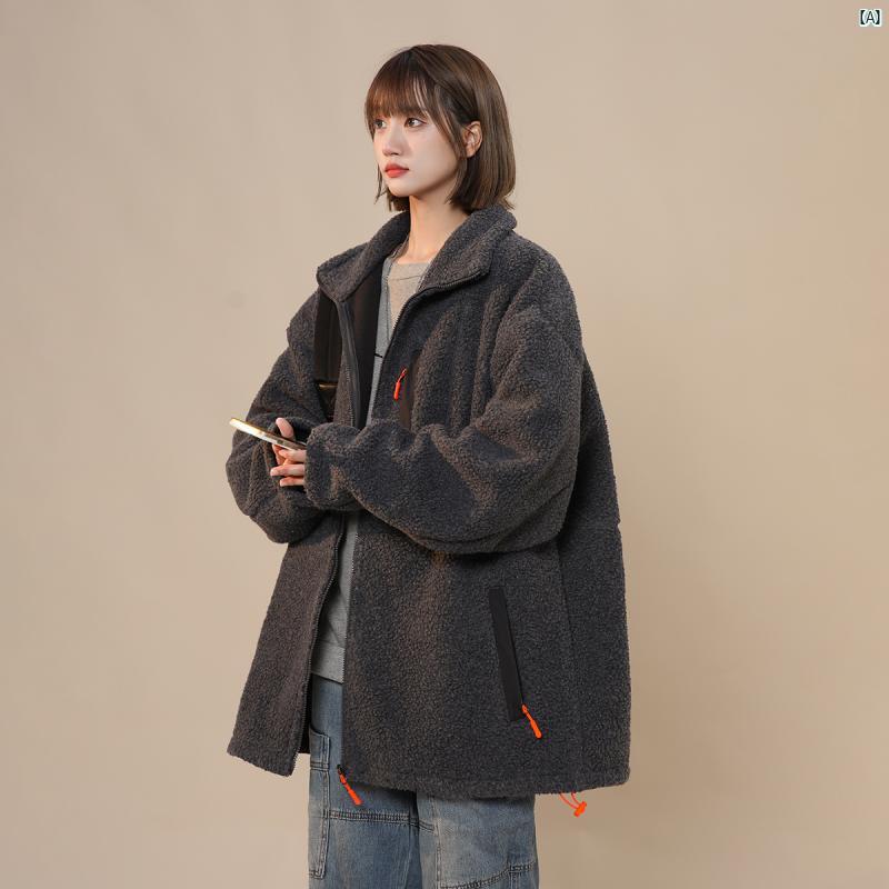 メンズ　ファッション　カジュアル ラムウール コットンコート 男性 冬 厚手 コート アメリカ カップル コットン コットンジャケット