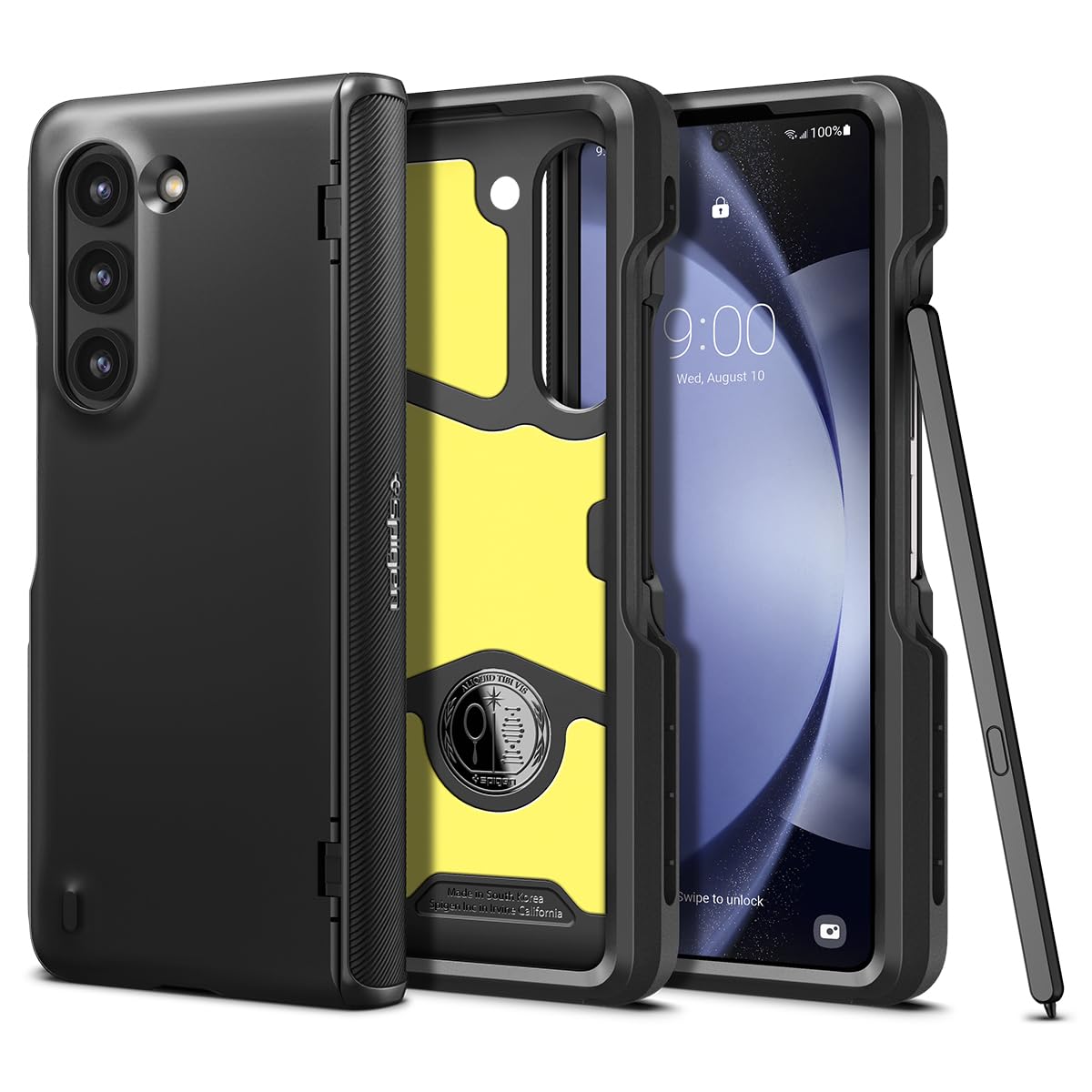 Galaxy Z Fold5 ケース Sペン収納 [ SC-55D SCG22 ] 全面保護 フルカバー 3重構造 [TPU+PC+XRD] 米軍MIL規格取得 耐衝撃