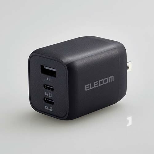 AC充電器 USB Power Delivery 65W Type-C2 Type-A1 USB充電器 USB-C USB-A type-c typec タイプC ポート付 3台 同時