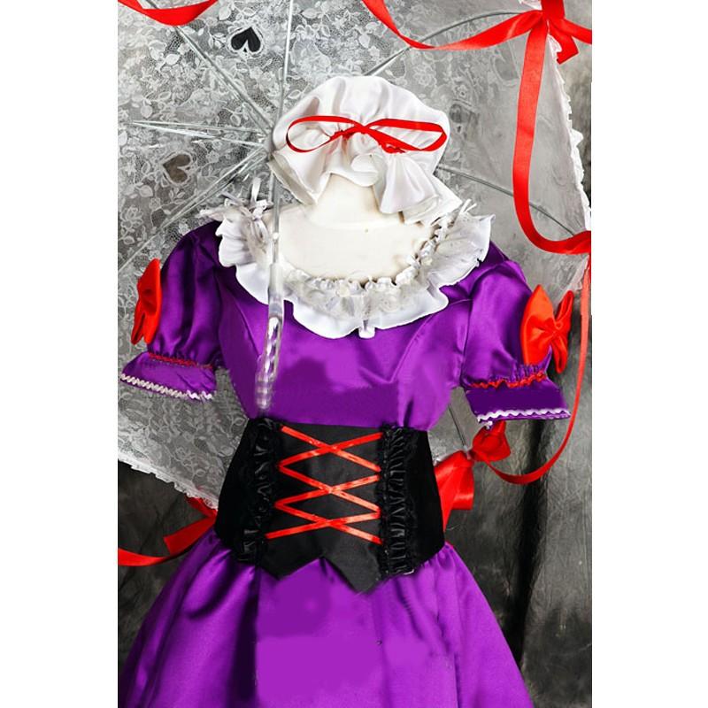 東方Project とうほうプロジェクト 八雲紫 やくもゆかり ドレス 風 コスプレ衣装 演出服 変装 cosplay 仮装 二次会 イベント パーティー-163